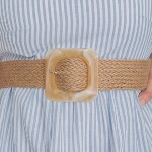 Pink Lily | Maybe Today Tan Braided Belt